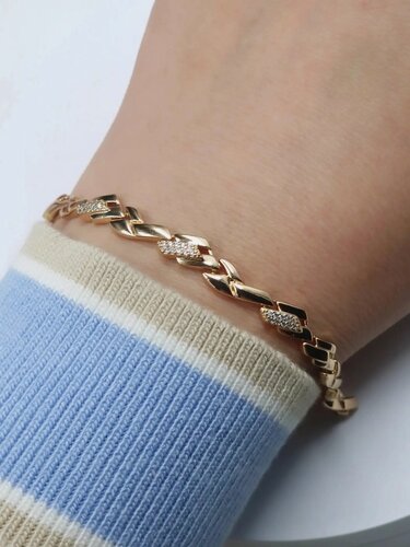 Изображение товара Браслет, фианит, искусственный камень