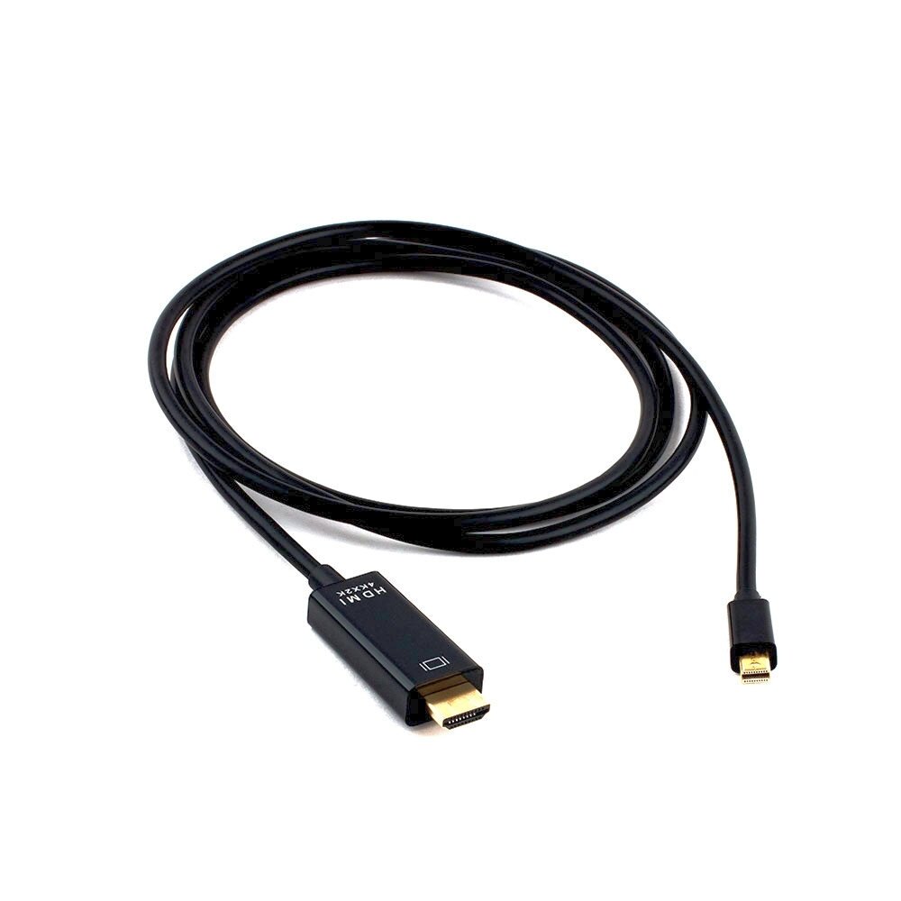Кабель Cablexpert mDP-HDMI, 20M/19M, 1.8м, черный, позол. разъемы, пакет (CC-mDP-HDMI-6)