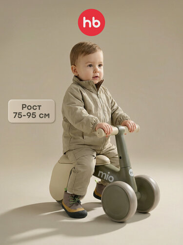 Изображение товара 50066, Беговел детский MIO Happy Baby, беговел от 1 года для мальчиков и девочек, велобег для малышей от 75-95, зеленый
