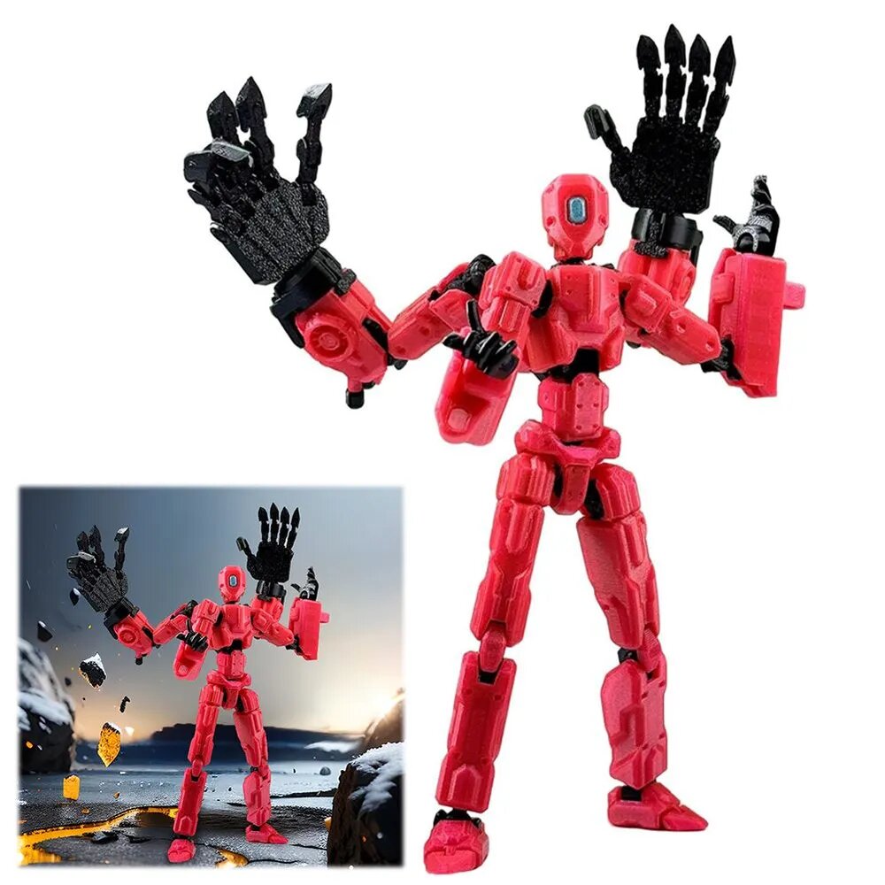 Фигурка T13 8 дюймов, готовая сборка, многошарнирная, 3D-печать