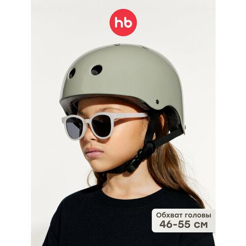 50018, Шлем детский регулируемый, Happy Baby DRIFTER, шлем защитный, оливковый