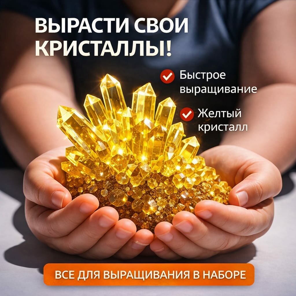 Набор для выращивания кристаллов для детей 1 шт