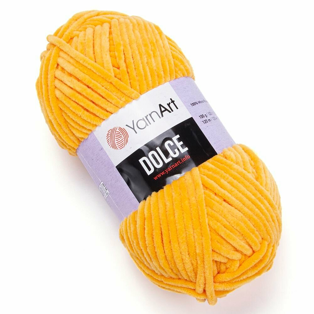 Пряжа для вязания Yarn-Art Dolce, 1 моток (120м, 100гр), цвет 853 Желток