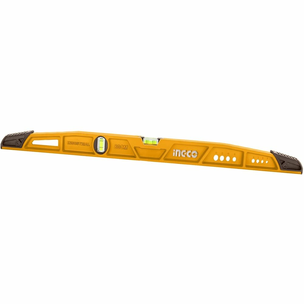 Уровень пузырьковый усиленный INGCO 80 см (10) INDUSTRIAL HBSL08080
