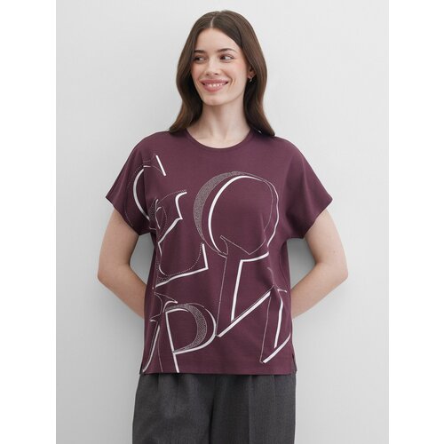 фото Футболка gerry weber, размер 40, бордовый