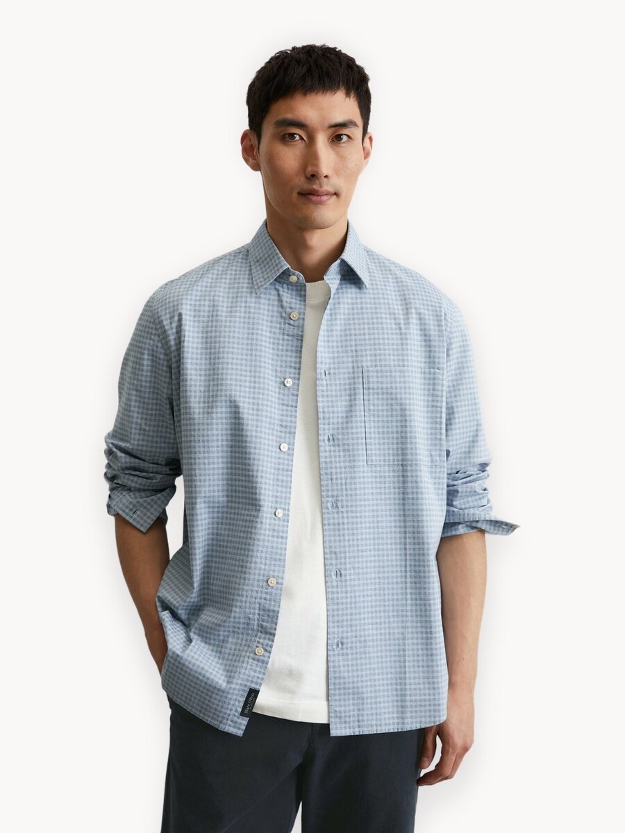 Рубашка Marc O'Polo, размер XL, голубой в клетку