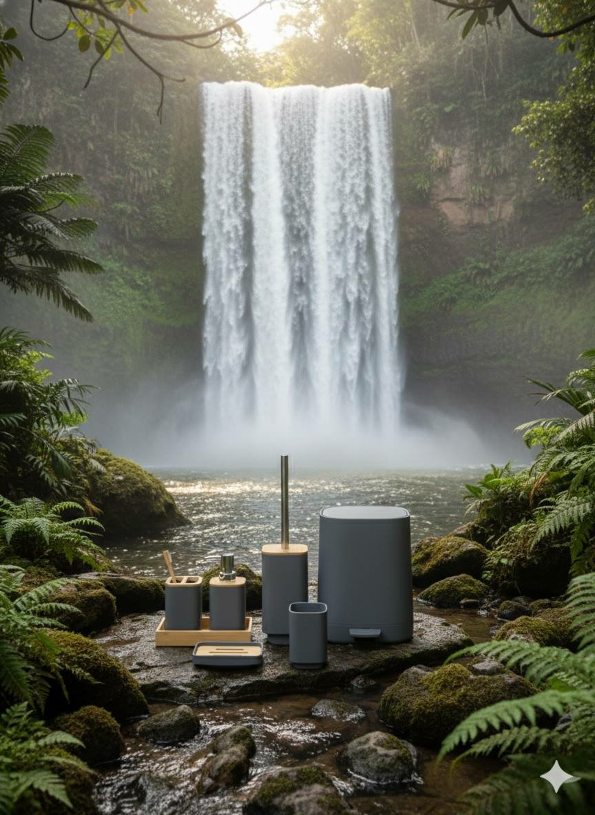 Набор аксессуаров для ванной комнаты Придайте вашей ванной комнате элегантный и современный вид