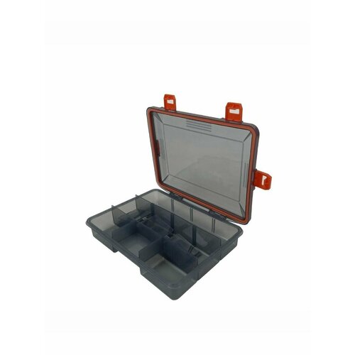 Коробка-органайзер для приманок герметичная S, 22.5*17.5*5 см, с красными замками