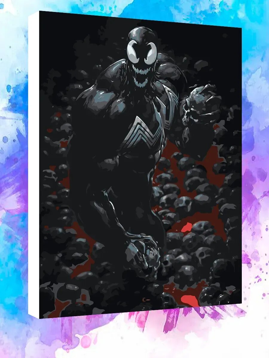 Картина по номерам Веном Марвел Marvel Кино
