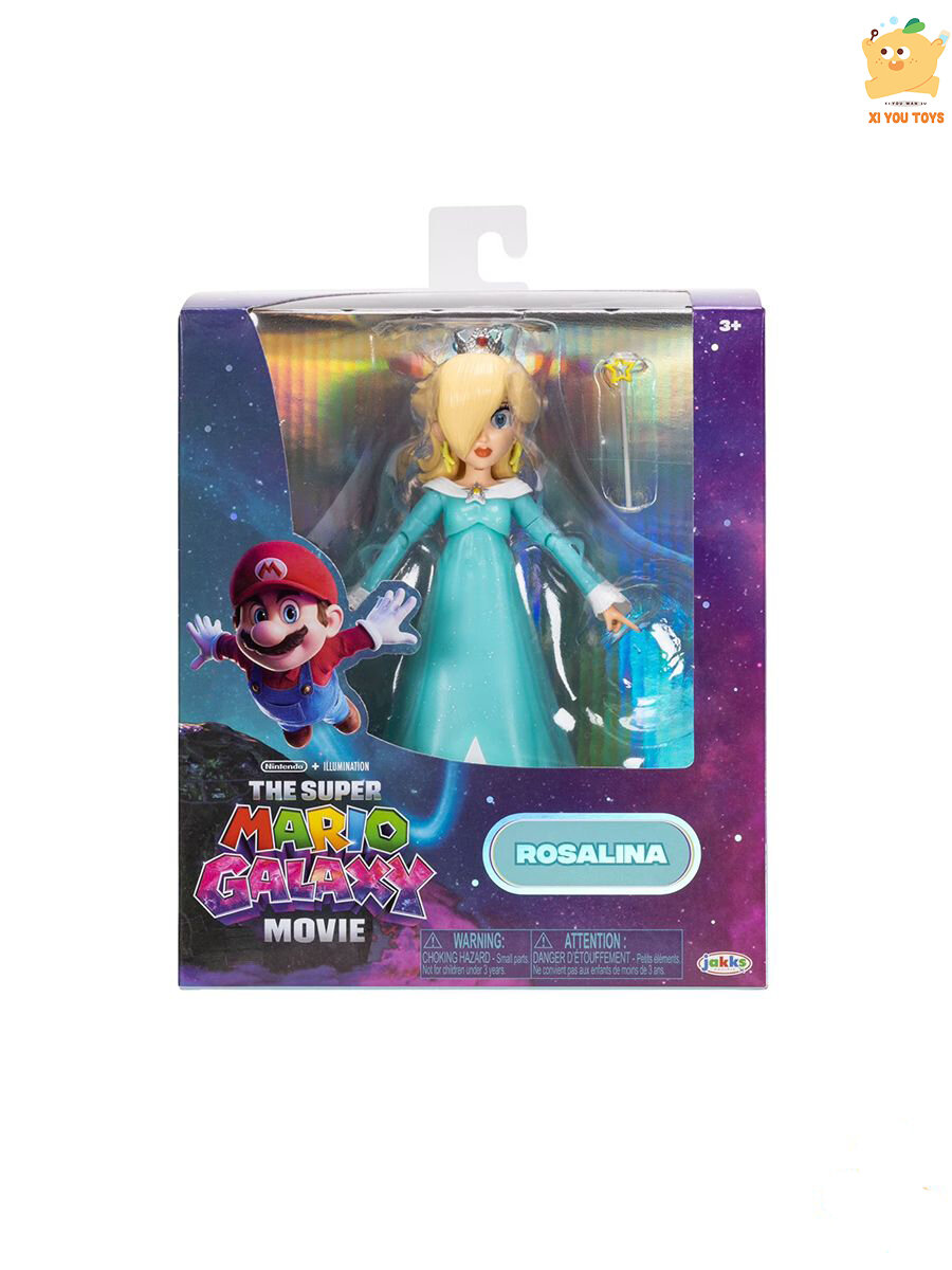 Super Mario Galaxy Movie Rosalina with Wand / Серия 5-дюймовых Экшн-фигурок Из Фильма "Супер Марио Гэлакси" - Фигурка Розалины С Волшебной Палочкой И Аксессуарами На Подставке