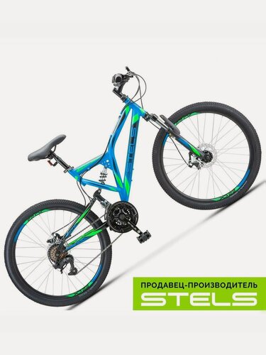 Изображение товара Велосипед подростковый Мустанг MD 24" V010, Синий-Черный, рама 16" IT100