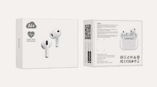 Изображение товара Наушники беспроводные Hoco EW98, ANC, с функцией перевода текста AL+, белые