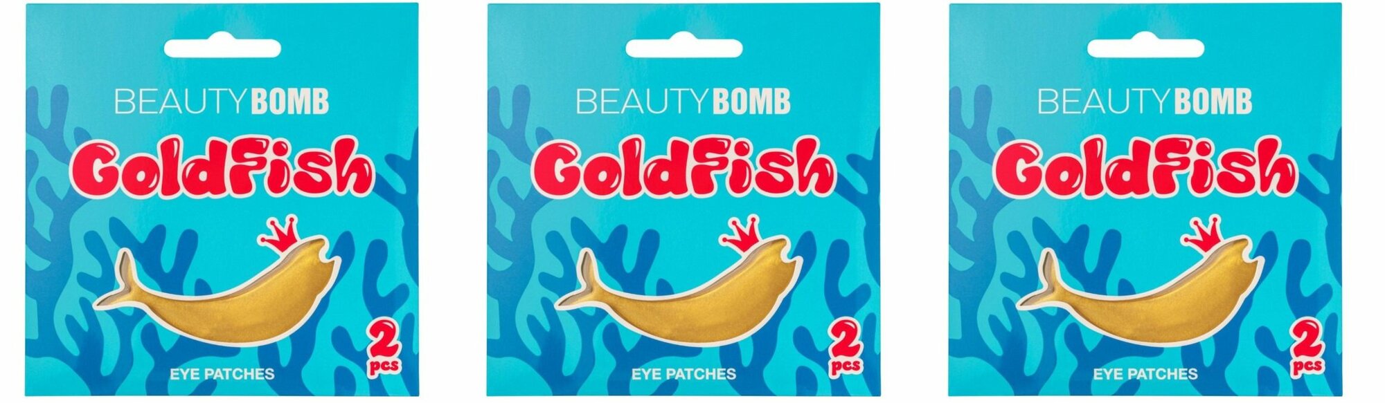 Beauty Bomb Патчи для глаз Goldfish, 3 уп