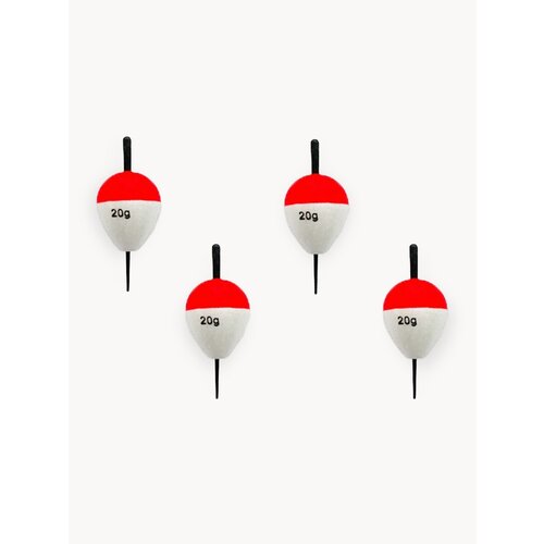 Поплавки для ловли на живца 20 грамм Комплект 4 шт