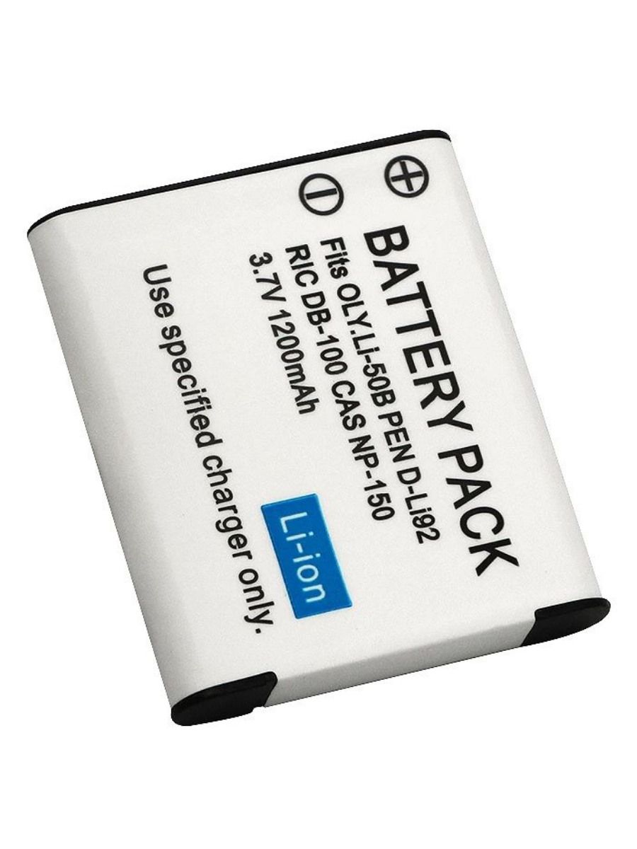 Аккумулятор для фотоаппарата Олимпус Li-50B, D-Li92, 3.7V, 1200mAh, код BAT-CAM-50