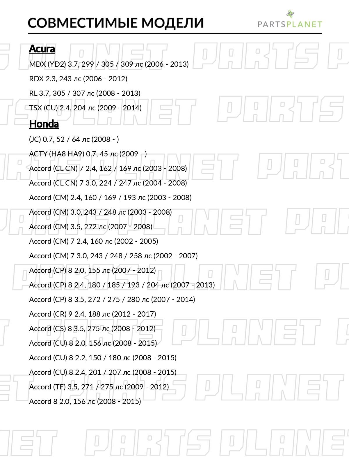 Клипса крепежная, комплект из 10 шт для Хонда Срв 2 2001-2007, 3 2006-2012, 4 2013-2018, Цивик 8 2005-2013, 9 2013-2016 OEM 91505S9A003 арт JKC0280