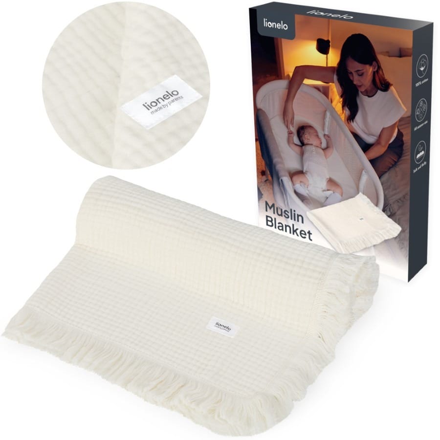 Плед Lionelo Natural Cream, бежевый, 70x100 см