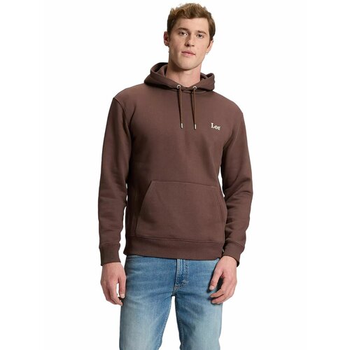 фото Худи lee men essential lee hoodie, размер l, , коричневый