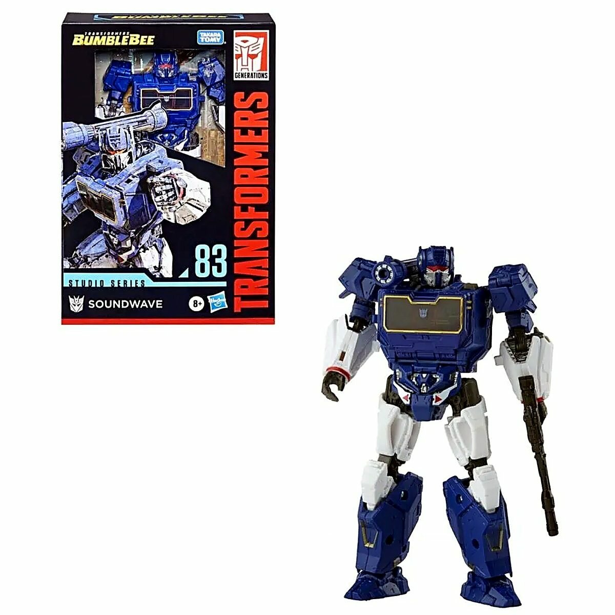 Хасбро Трансформеры Игрушка Transformers: Bumblebee Studio Series Voyager Class SS83 Soundwave 16.5cm