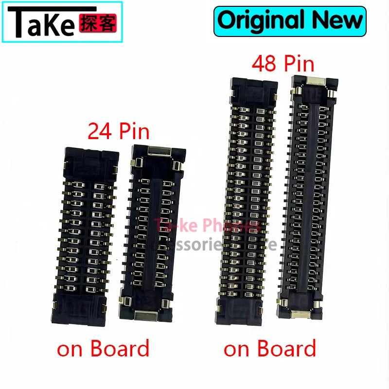 10-100 шт. разъемы FPC для ЖК-дисплеев, USB-разъемы для зарядки, контактные штекеры для 10Pcs 24Pin