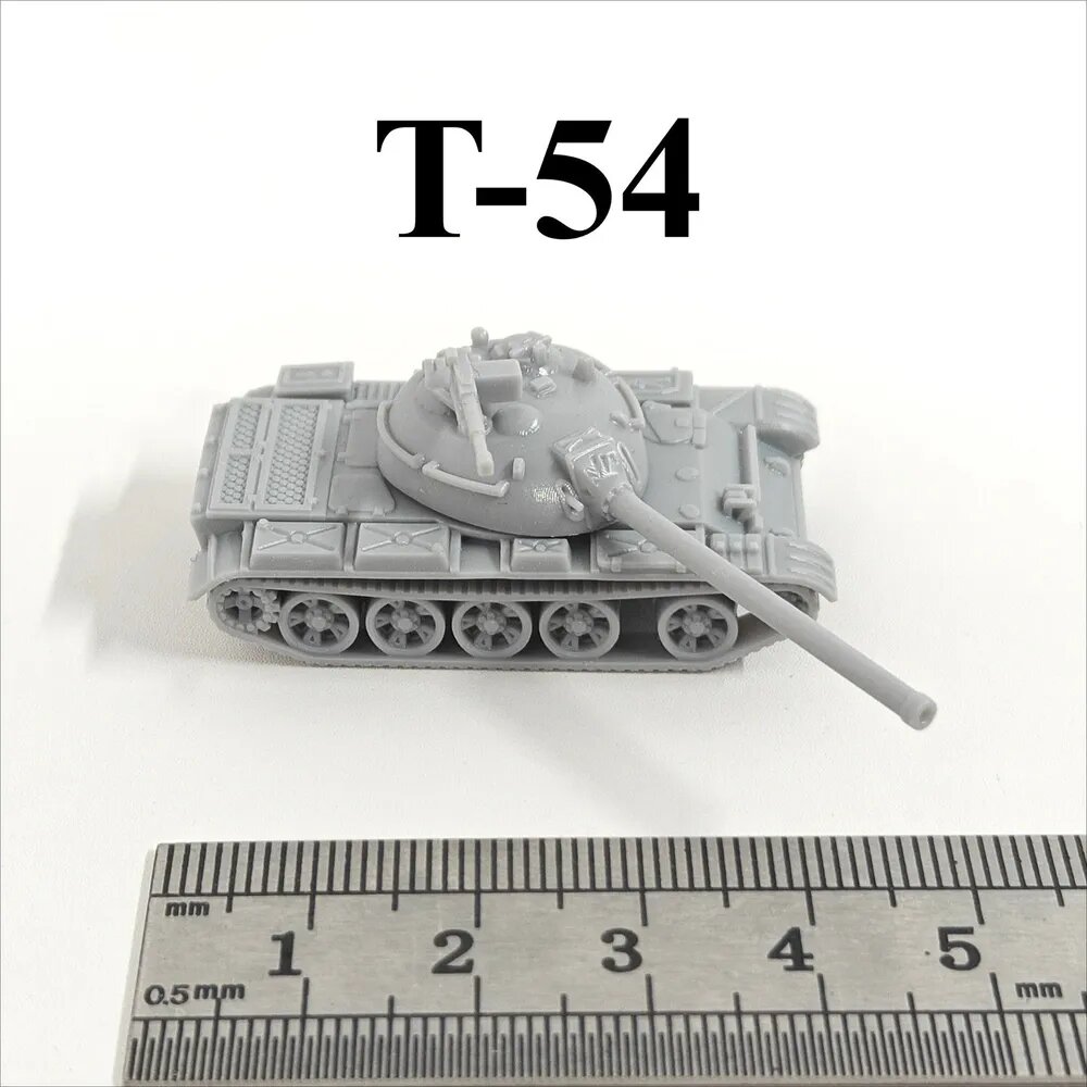 Миниатюрная модель танка в масштабе 1:144, напечатанная на 3D-принтере, из смолы, советские основные боевые танки Второй мировой войны T34/KV1 /IS2/T26, Россия Т72/Т80/Т90