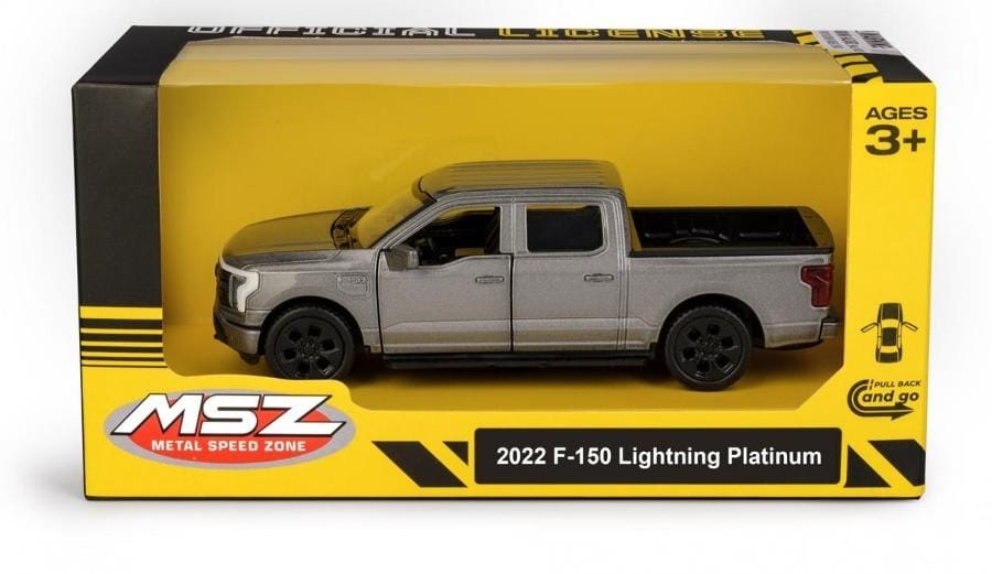 Игрушечная машинка Daffi MSZ 2022 Ford F-150 Lightning Platinum, серый