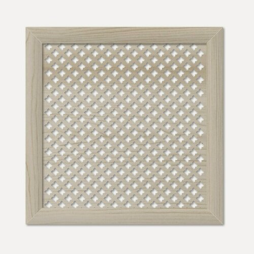 Изображение товара Экран для радиатора Стильный Дом DE LUXE Готико 600х600 мм, МДФ, цвет сонома. Декоративная панель для отопления.