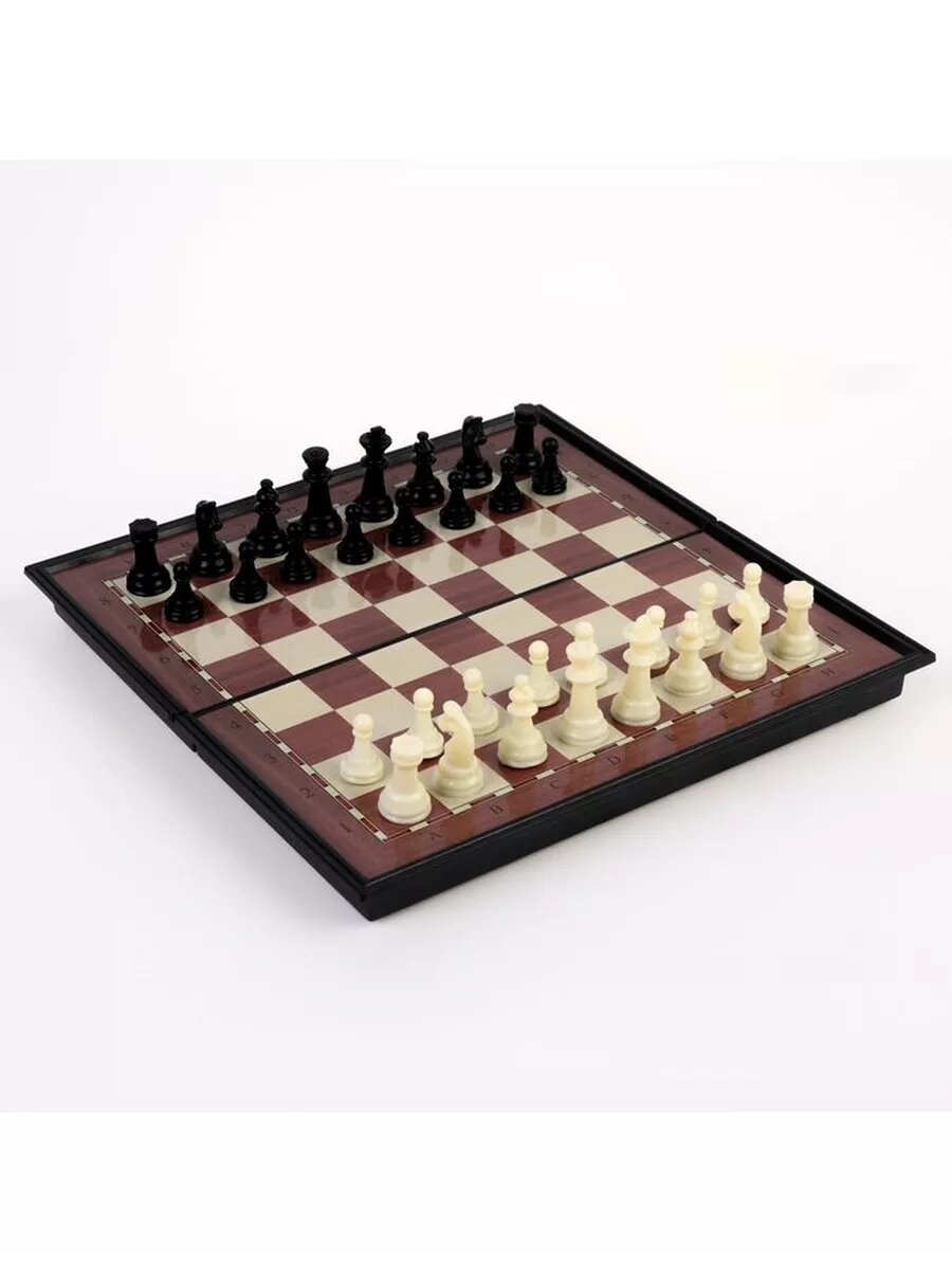 Шахматы магнитные"Ламберт", 19 х 19 см