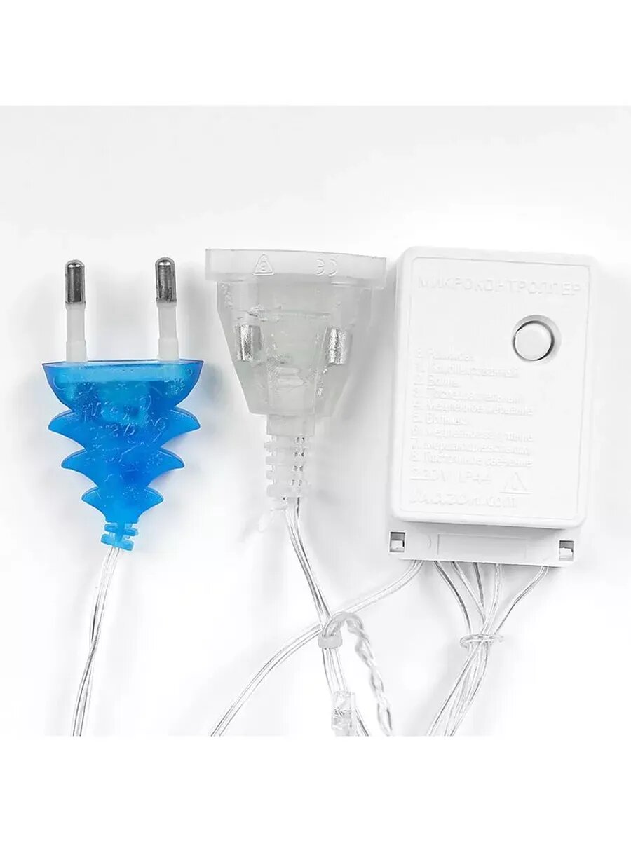 Гирлянда «Бахрома» 2.4 × 0.9 м «Звёзды», 138 LED, 220 В