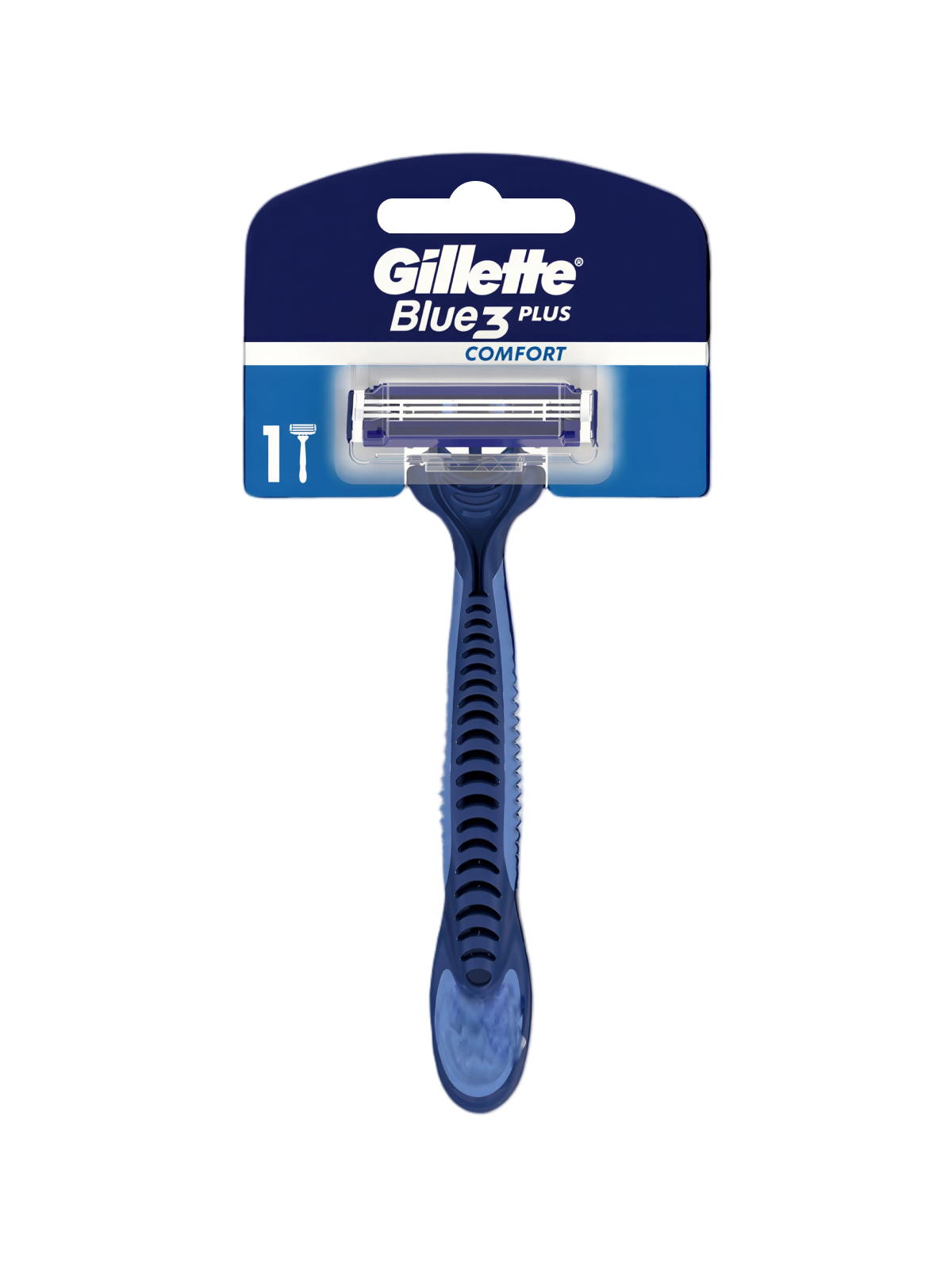 Бритва Gillette Blue3, одноразовая, дорожный формат, латунь, натуральный рог, 1 шт.