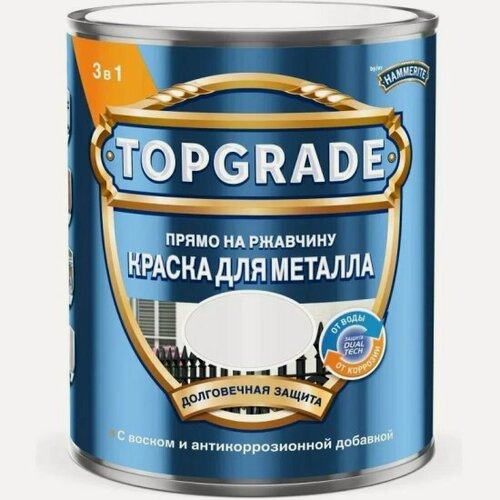 Изображение товара Краска Topgrade для металла гладкая глянцевая черная RAL 9005 2л