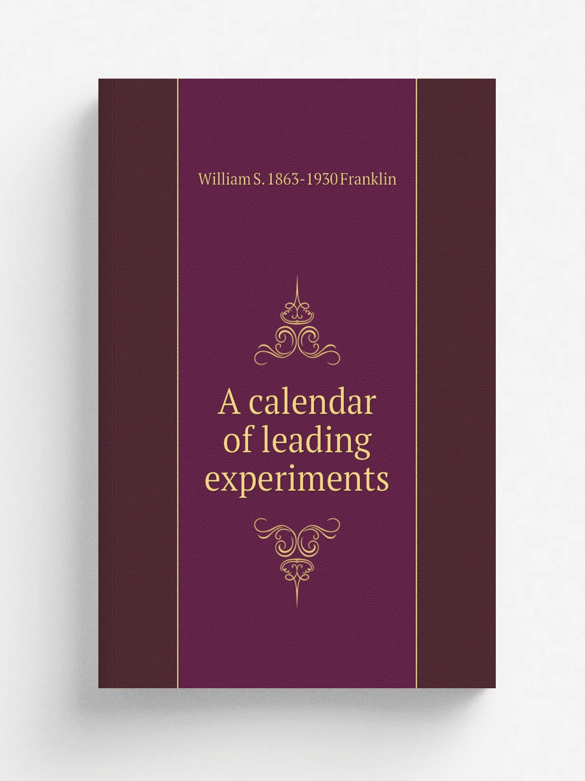 A calendar of leading experiments | William S. 1863-1930 Franklin | Репринт