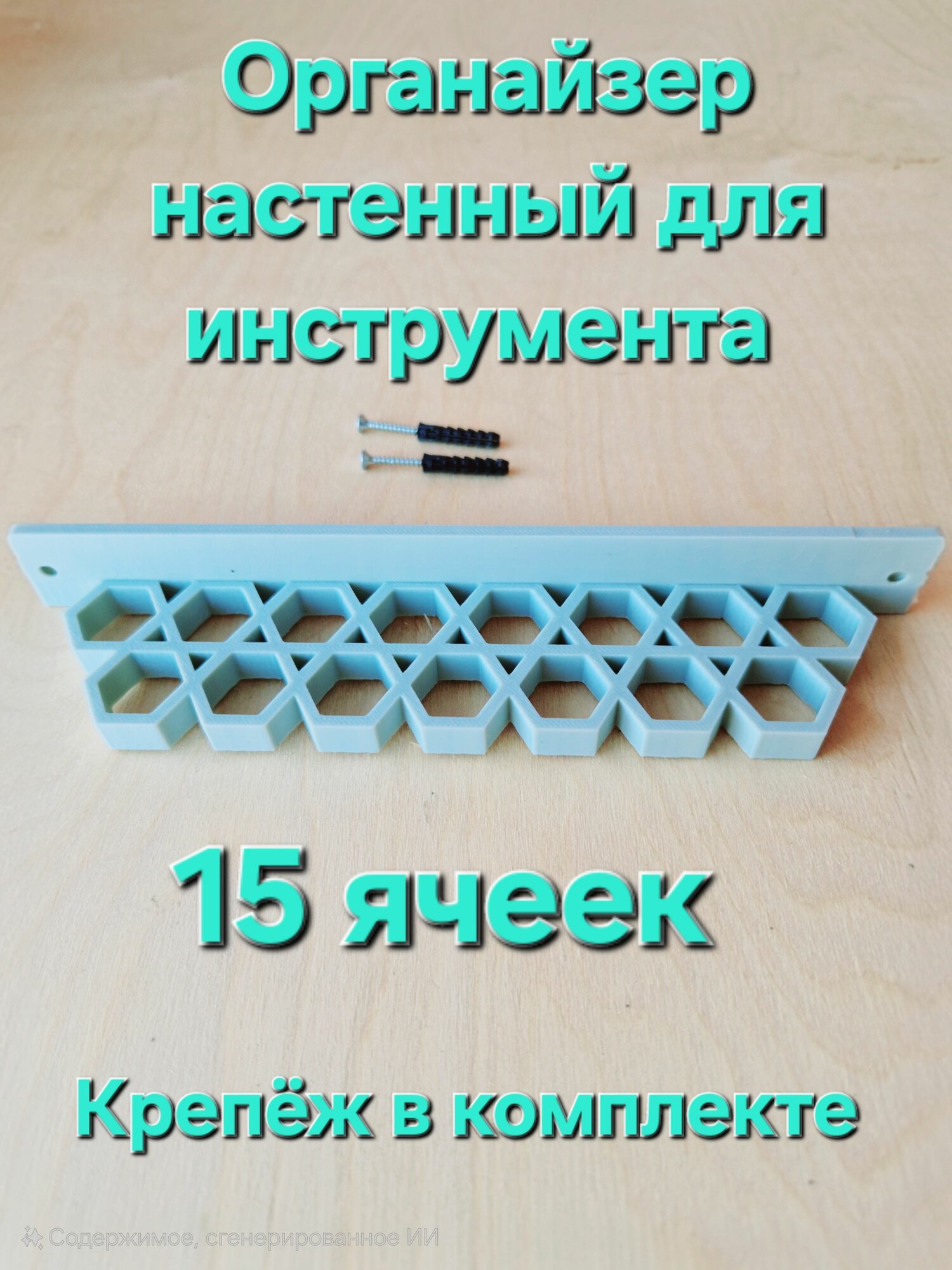 Органайзер настенный для инструмента 15 ячеек