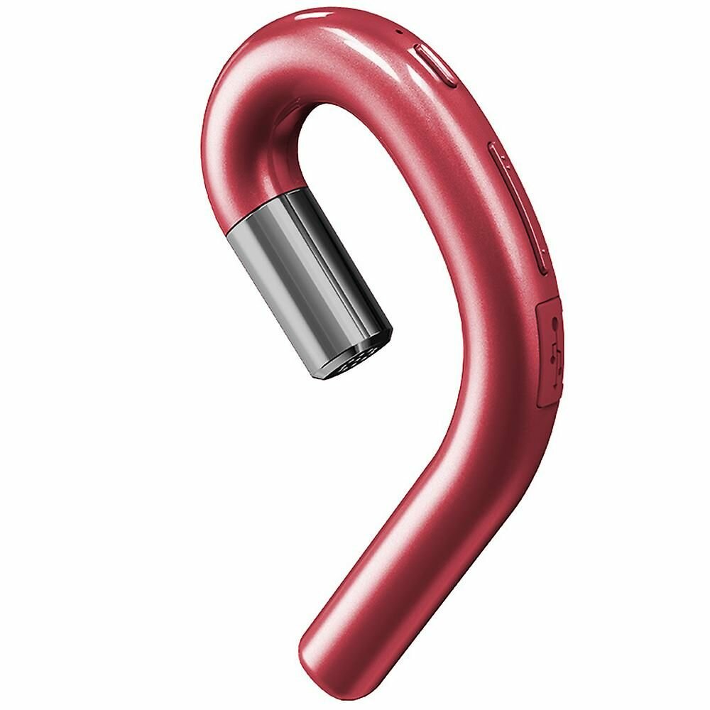 Беспроводные Bluetooth-наушники с заушным креплением, без вкладышей для ушей, красные.