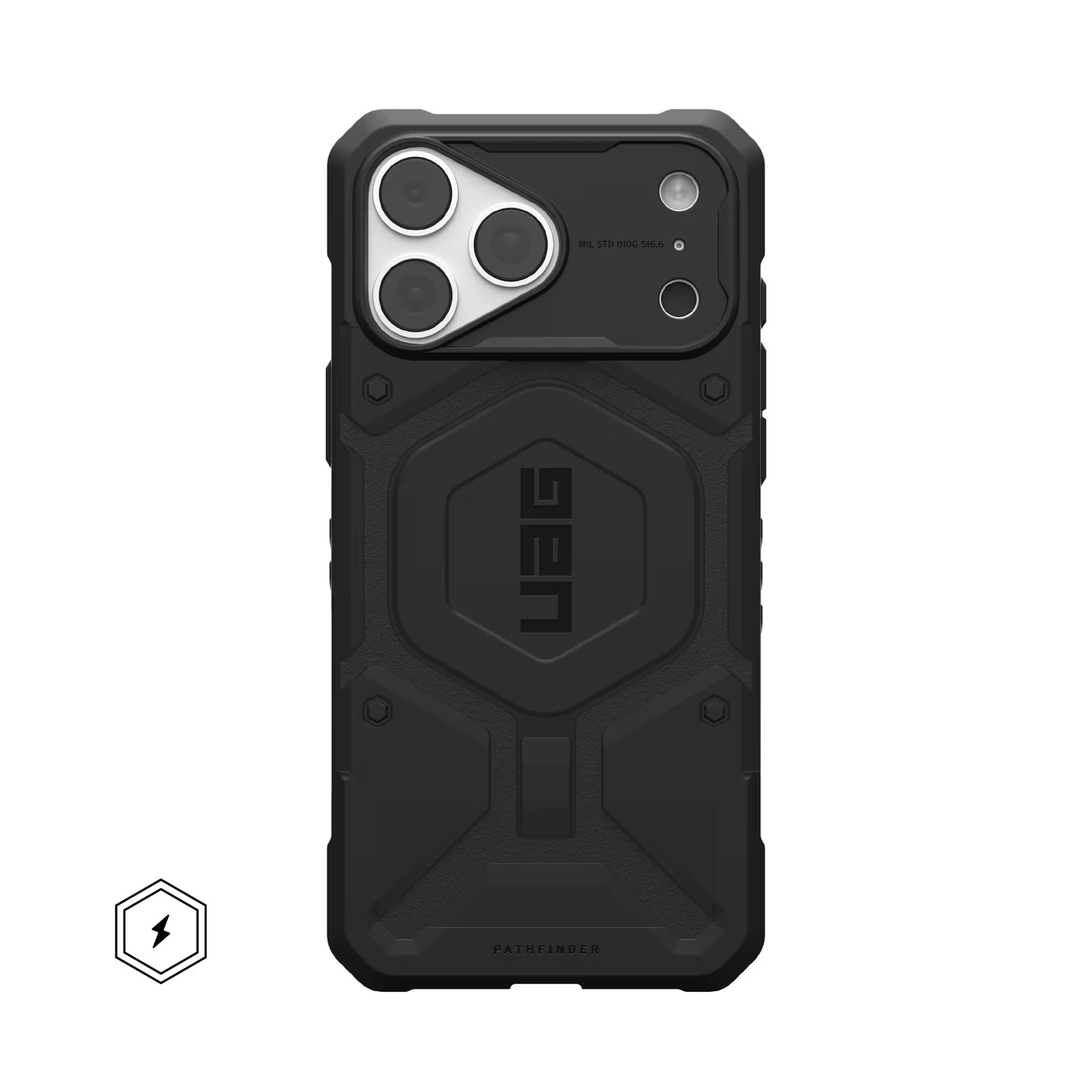 Чехол с поддержкой MAGSAFE UAG Pathfinder для iPhone 18/17 Pro Max 6.9", цвет Черный (Black)