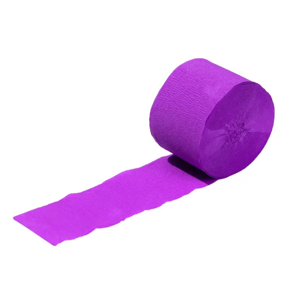 Фиолетовая гирлянда из крепированной бумаги, Dark Purple