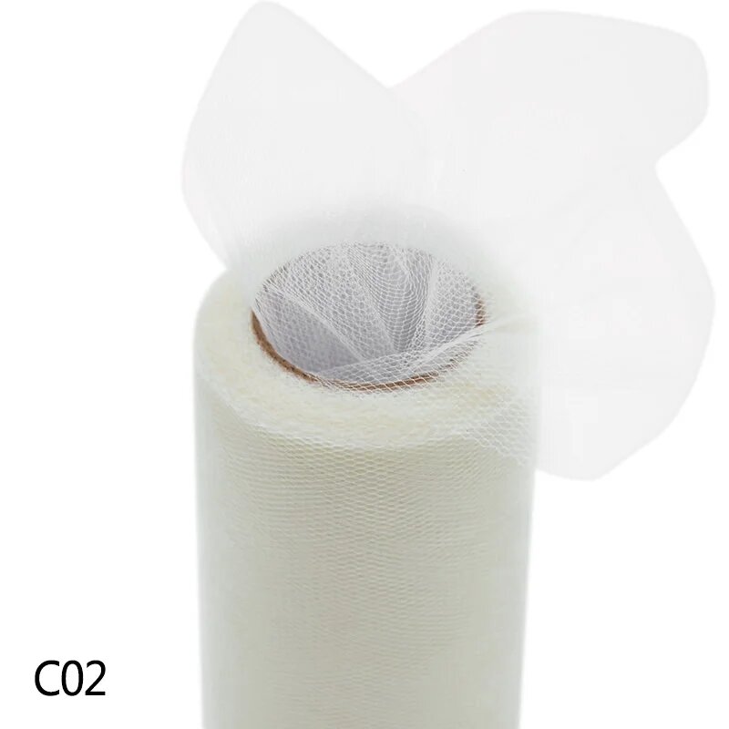 Тюль Белый C02, 25 ярдов