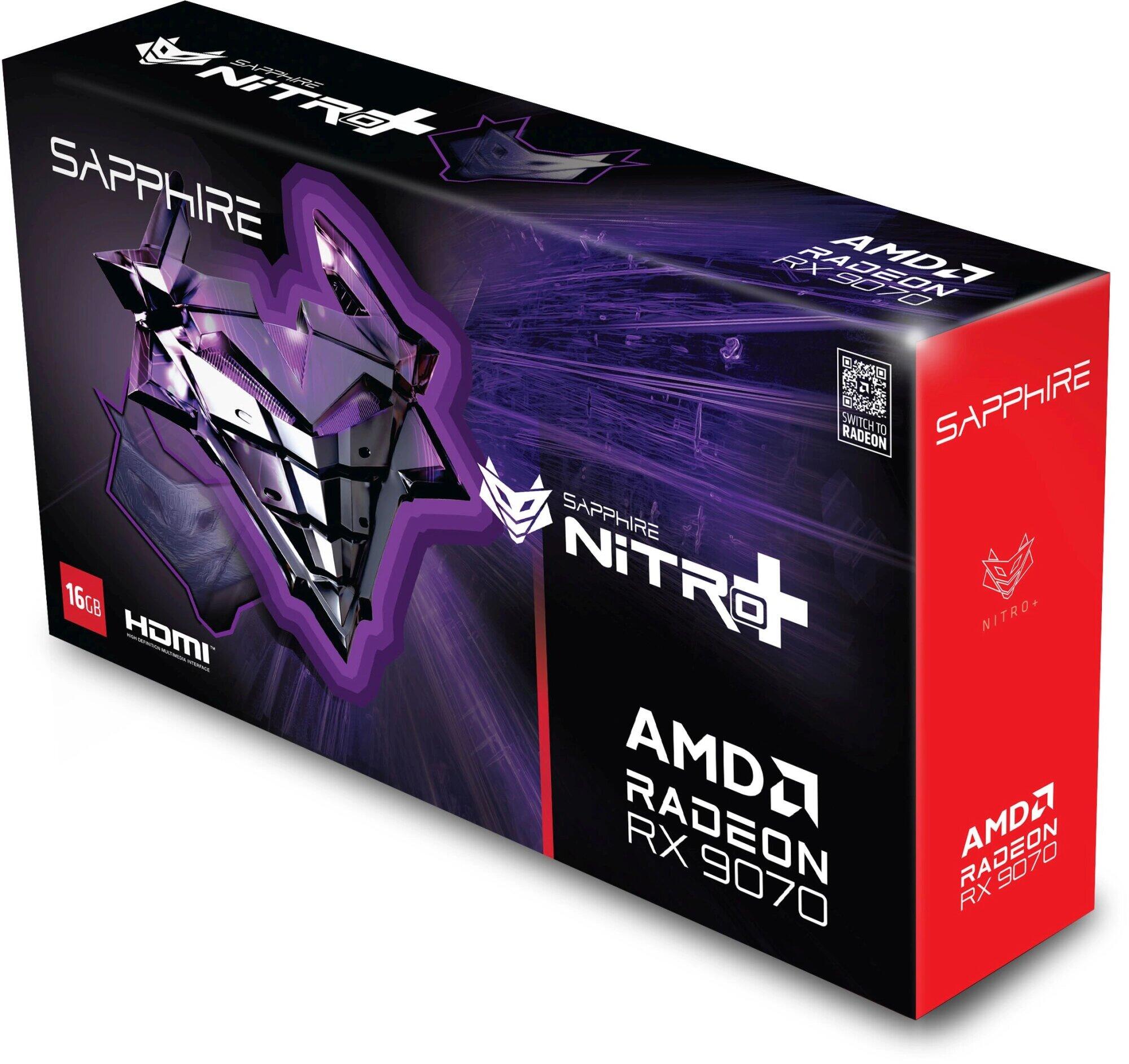 Видеокарта RX9070 16Gb Sapphire Nitro+ OC 11349-01-20G 16 ГБ Gaming Edition