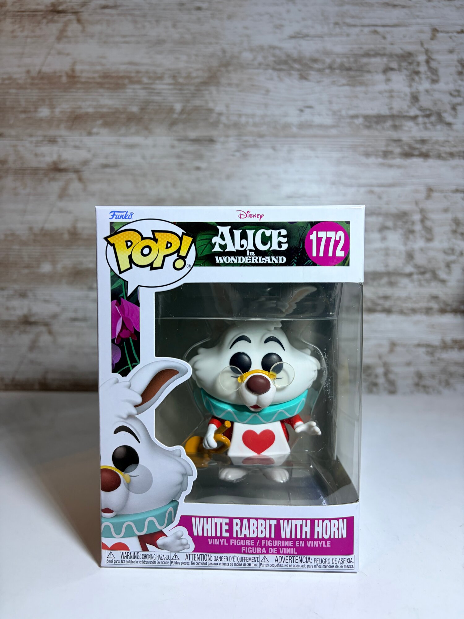 Funko pop White rabbit with horn, Alice in Wonderland, vinyl figure, #1772, 10 см от Funko