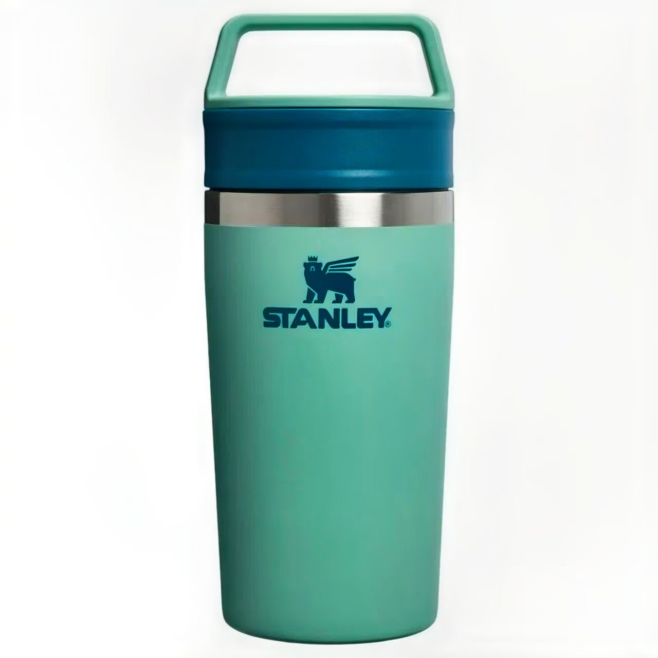Термокружка STANLEY THE CAFE-TO-GO TRAVEL MUG, 350 мл/светло-зеленый/серебряный