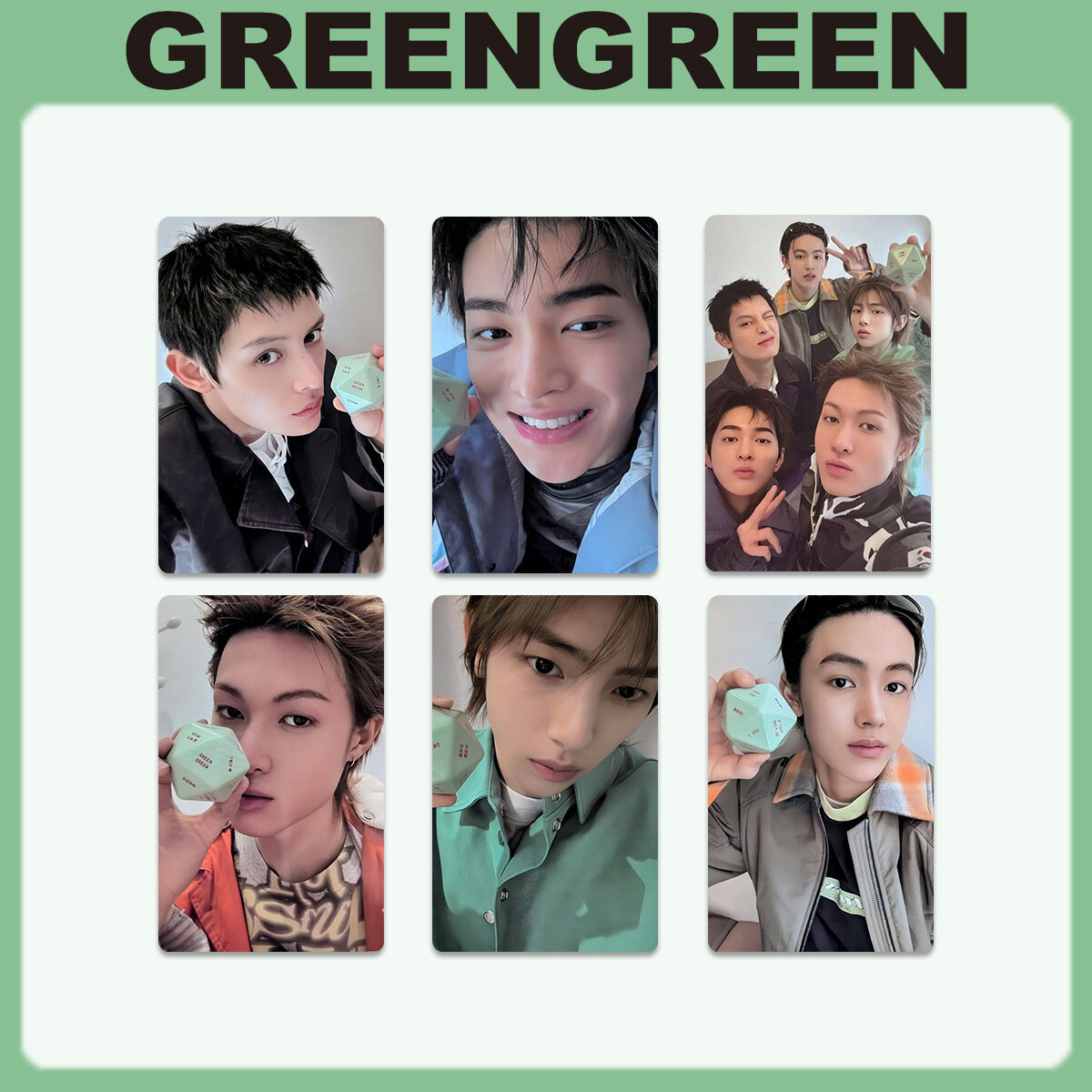Фотокарта CORTIS GREENGREEN DICE Специальная Открытка Скретч-карта Торговая Карта Kpop Мерч Альбом Фотокарта