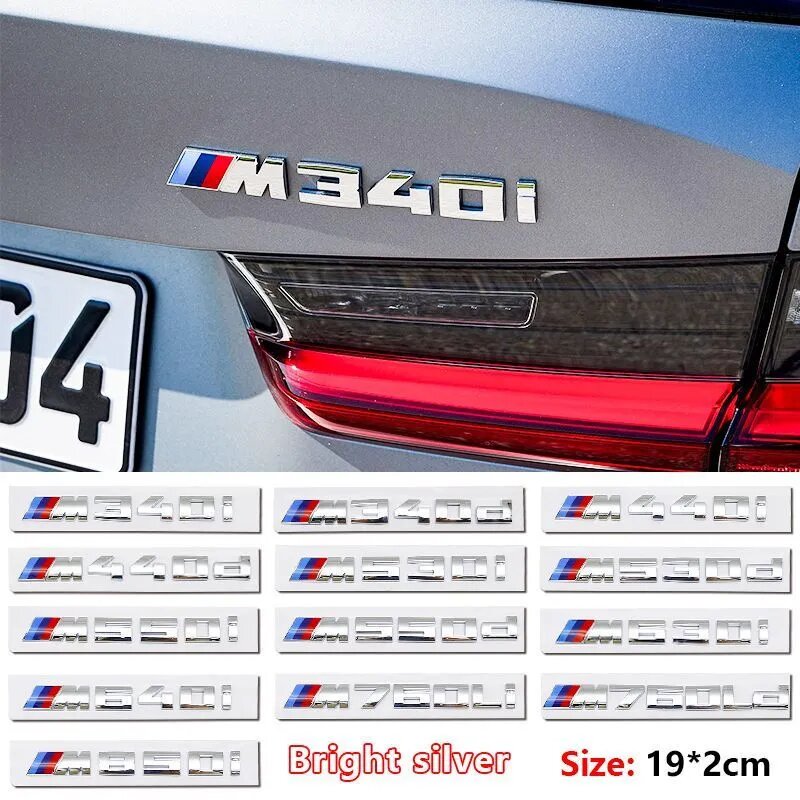 Декоративный шильдик BMW M Performance (M340i-M850i) для кузова авто