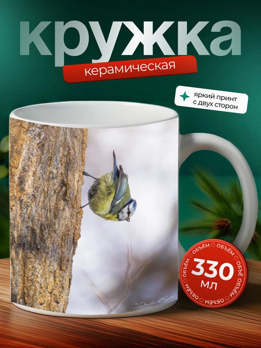 Кружка Лазоревка птица 11,