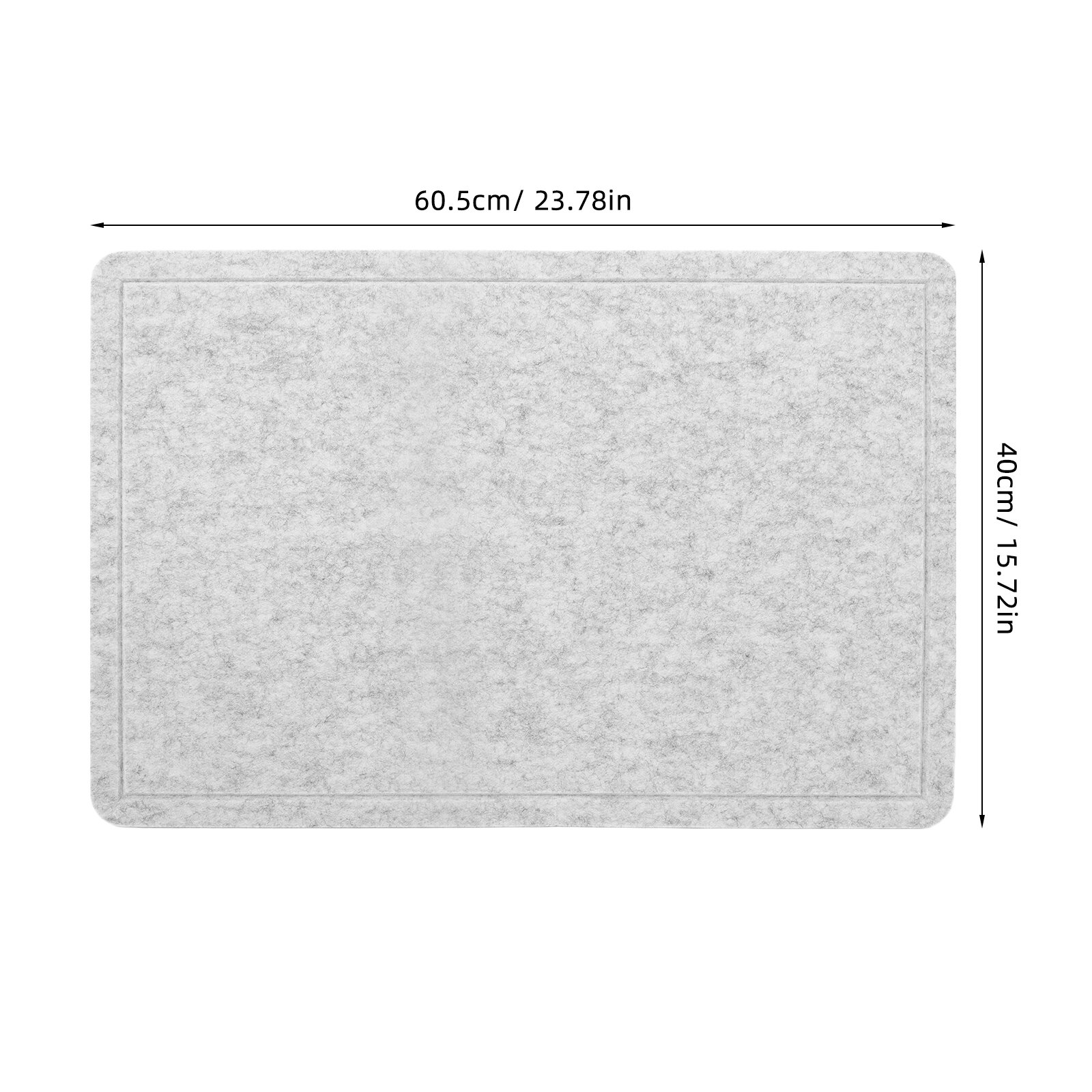 Доска Для Пазлов Из Величественного Ворса Серого Цвета Размером 60.50X40.00X1.00Cm