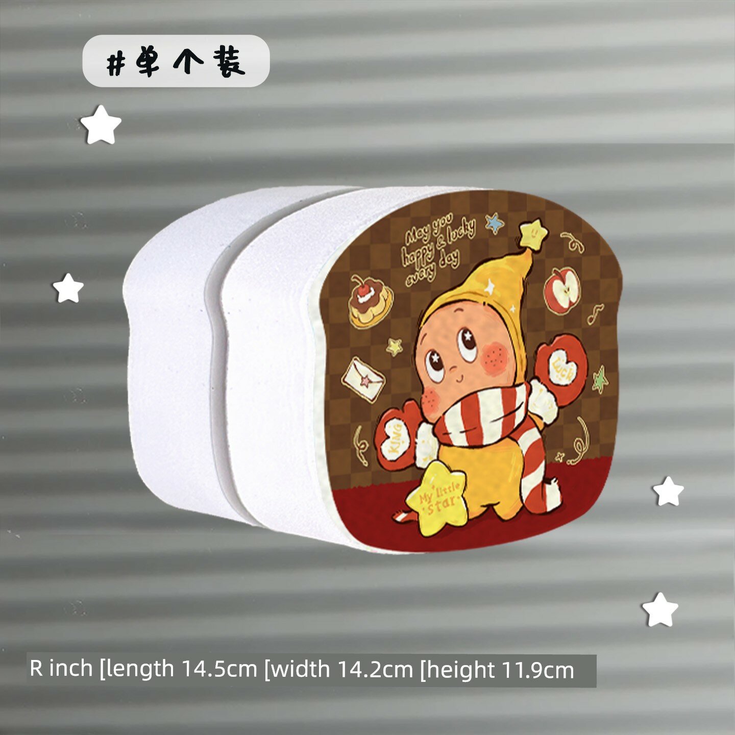 Губка для чистки зеркал Star Cartoon Toast, волшебная губка для чистки зеркал в ванной комнате без следов. Шарф