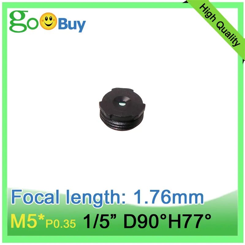 Goobuy M5 EFL 1.76 мм широкоугольный объектив для сканера штрих-кодов 5МП