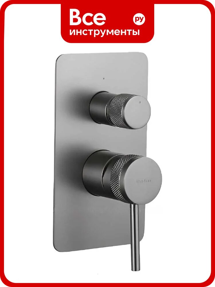 Встраиваемый смеситель для душа ALLEN BRAU PRIORITY X2 2 выхода, Kerox, Easy box, графит брашированный 5.31011-MG 00323748
