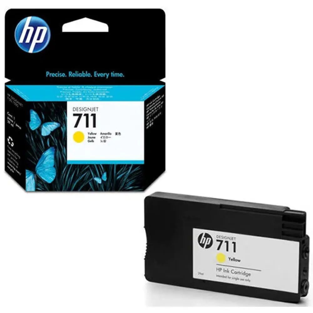 Картридж HP CZ132A №711 желтый