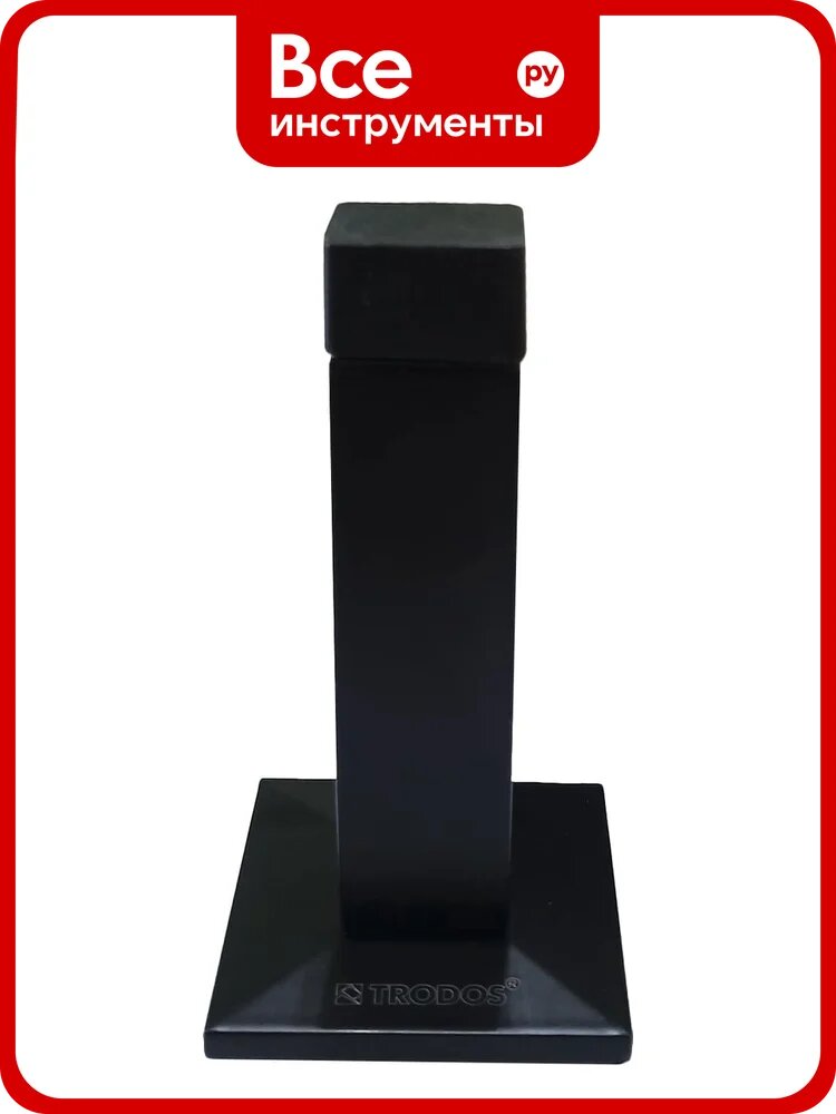 Упор дверной Trodos D75 L75, черный матовый, хедер 206092