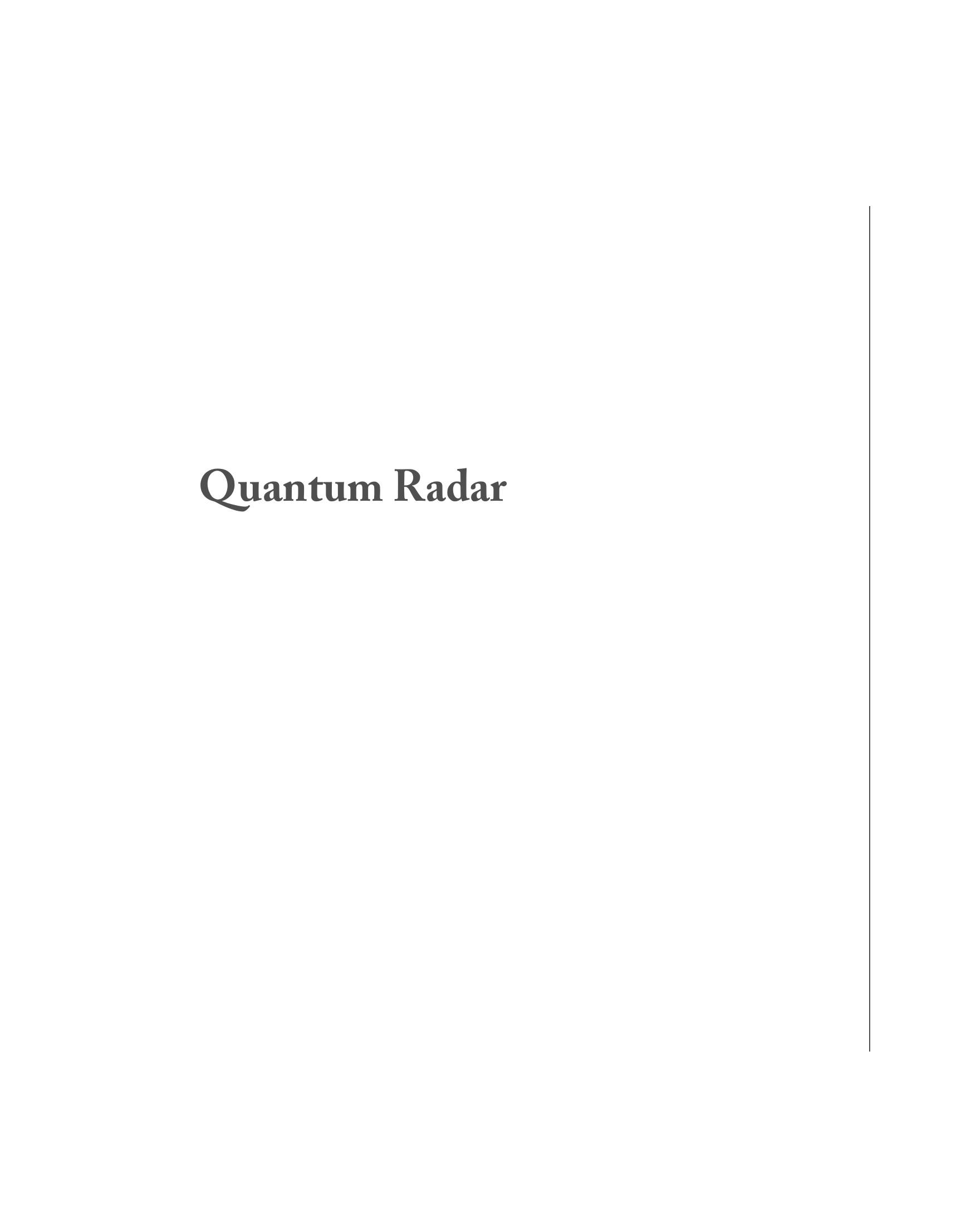 Quantum Radar — фото 1